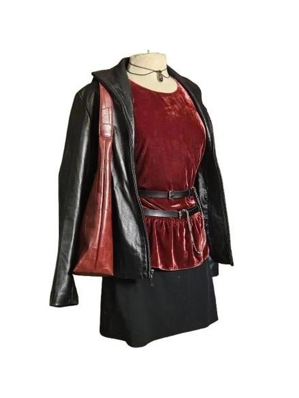 Burgundy Velvet JCrew Peplum Top